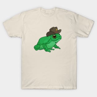 Froggy's Rodeo: Cute Cowboy Hat Sheriff in a Kawaii Western Adventure! T-Shirt